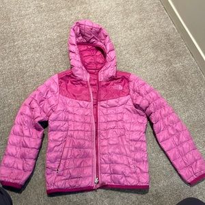 North face reversible girls jacket